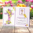 Katy Sue Die Cut Decoupage 3/Pkg - Lilac Floral Cross