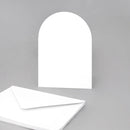 Katy Sue White Arched Single Fold Cards & Envelopes 10/Pkg