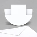 Katy Sue White Stepper Rocker Cards & Envelopes 12/Pkg