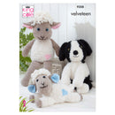 King Cole Free Pattern - Velveteen Yarn - Velveteen Sheep & Dog