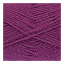 Close-up of purple yarn on a white background