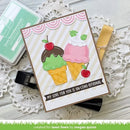 Lawn Fawn Clear Stamp Set - Treat Cart Sentiment Add-On*