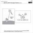 Lawn Cuts Custom Craft Dies - Give it a Whirl Messages: Friends*