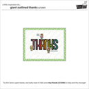 Lawn Cuts Custom Craft Dies - Giant Outlined Thanks*