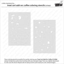 Lawn Fawn Treat Cart Add-On: Coffee Colouring Stencils*