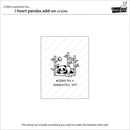 Lawn Fawn Clear Stamp Set - I Heart Pandas Add-on