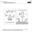 Lawn Clippings Colouring Stencils - Backyard Bird Feeder