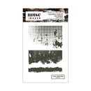 Lisa Horton Crafts Muse & Maker Industrial Confetti clear stamp set with halftone dots and distressed grunge mixed media textures for industrial cardmaking