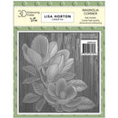 Lisa Horton Crafts Embossing Folder 6"X6" Magnolia Corner