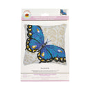 Lady Bird Designs Sudan Tapestry Cushion Kit 40x40cm - Blue Butterfly