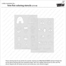 Hive Five coloring stencils on a white background with brand name.