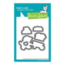 Lawn Cuts custom craft dies packaging with lawn fawn branding on a white background