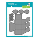 Gray paper craft die set on a white background with 'lawn cuts' branding.