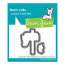 Lawn Cuts custom craft die with deer design on a blue and white background