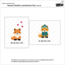Lawn Fawn Clear Stamp Set - Henry’s Build A Sentiment: Fox