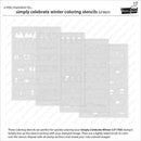 Lawn Fawn Colouring Stencils - Simply Celebrate Winter