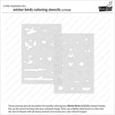 Lawn Fawn Colouring Stencils - Winter Birds