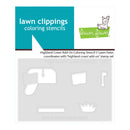Lawn Fawn Stencils - Highland Cows! Add-On Colouring