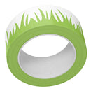 Green tape with grass pattern on a white background