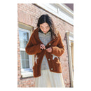 Lion Brand Free Pattern - Hometown - Lucky Horseshoe Shawl Collar Cardigan