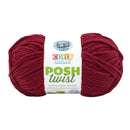 Red yarn ball with 'Covered Brand Yarns' label on a white background
