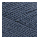 Close-up of blue yarn with a diagonal pattern