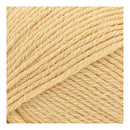 Close-up of beige yarn with a diagonal pattern