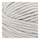 Close-up of a ball of light gray yarn