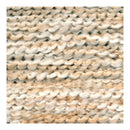 Close-up of textured beige and white fabric pattern