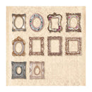 Poppy Crafts Paper Window Frames 30 Pack - Vintage Art Collection