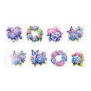 Poppy Crafts Flower Sticker Roll - Colourful Garden Phlox