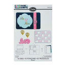 Sizzix Thinlits Dies By Rachael Bright 10/Pkg - His & Hers*