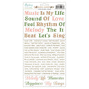 Mintay Paper Stickers - Words - Music Garden