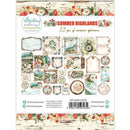 Packaging of Mintay Papers 'Summer Highlands' ephemera set with decorative elements on a white background.