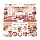 Mintay Chipboard Ephemera Set - Rust & Rose