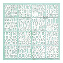Mintay Chipboard Embellishments - Positive Words