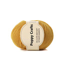 Poppy Crafts Wool Thread Anti-Pilling Yarn 50g - Mustard