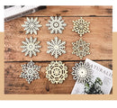 Poppy Crafts Wooden Ornaments Set - Christmas Collection - Snowflakes*