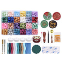 Assorted stamping tools and supplies including stamps, ink pads, and tools on a white background.
