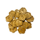 Poppy Crafts Wax Seal Sticker Pack #14 - Gold Rose #5