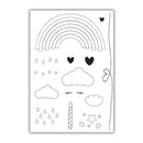Pure & Simple Clear Stamps - Love A Rainbow*