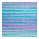 Textured fabric with blue and purple horizontal stripes