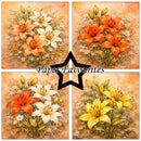Collage of floral arrangements with 'Paper Favourites' logo in the center.