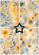 Paper Favourites A5 Single Sided Paper Pad - Watercolour Flowers