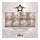 Packaging of 'Magical Nature Dreams' paper pack by Paper Favourites with illustrations of children and animals in a forest setting.