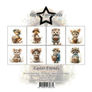 Packaging of 'Easter Friends' paper pack with illustrations of animals holding Easter baskets.