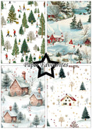 Paper Favourites A5 Single Sided Paper Pad - Winter Scene