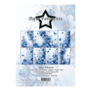 Packaging of 'Blue Flowers' paper pack by Paper Favourites with floral design and brand logo.