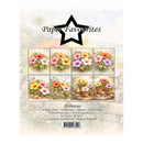 Packaging of 'Hibiscus' paper pack by Paper Favourites with images of flowers.