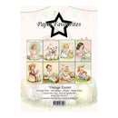 Packaging of 'Vintage Easter' paper pack by Paper Favourites with illustrations of children and Easter-themed elements.